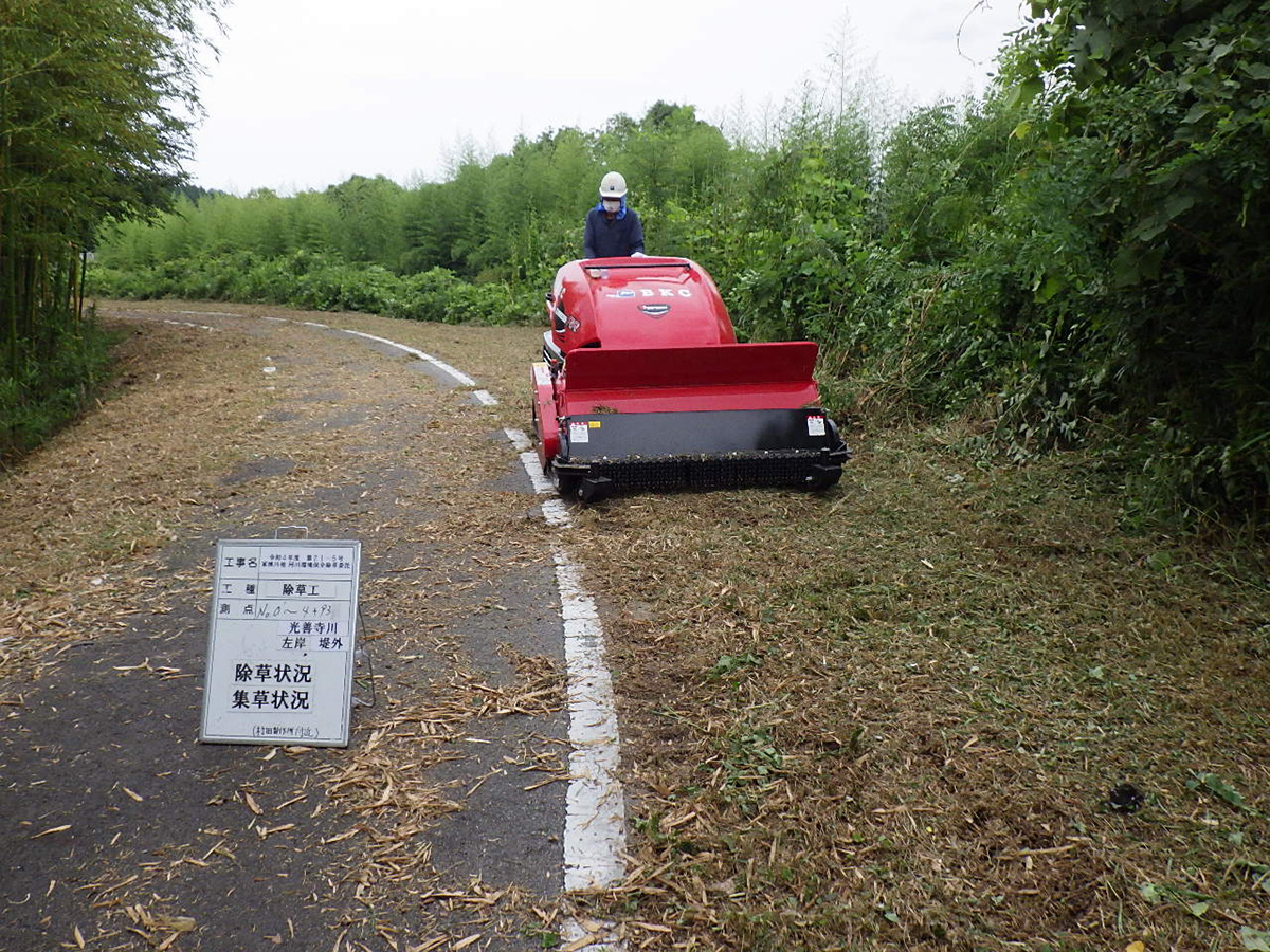 家棟川他 河川環境保全除草作業 | 株式会社びわ建設｜滋賀県内の